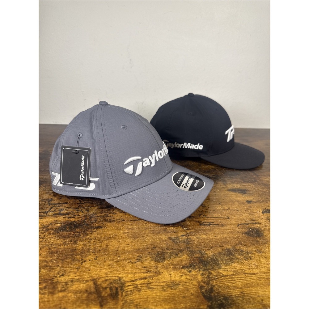 TaylorMade Golf Hat Bundle TM Radar TOUR Charcoal NWT + TP5 Black NWOT New